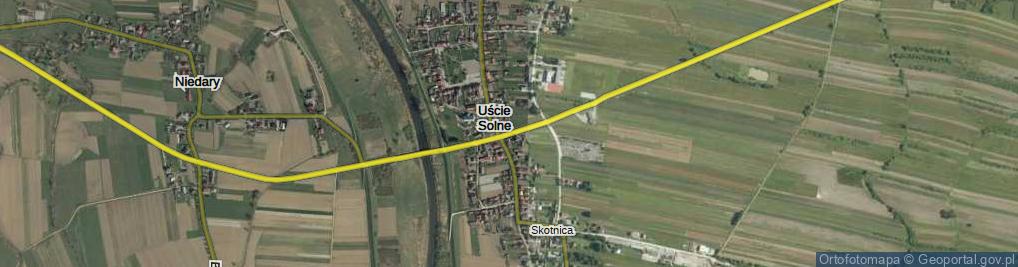 Zdjęcie satelitarne Uście Solne ul.